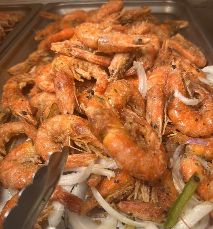 椒鹽大蝦餐盤 / Tray of salt and pepper shrimp